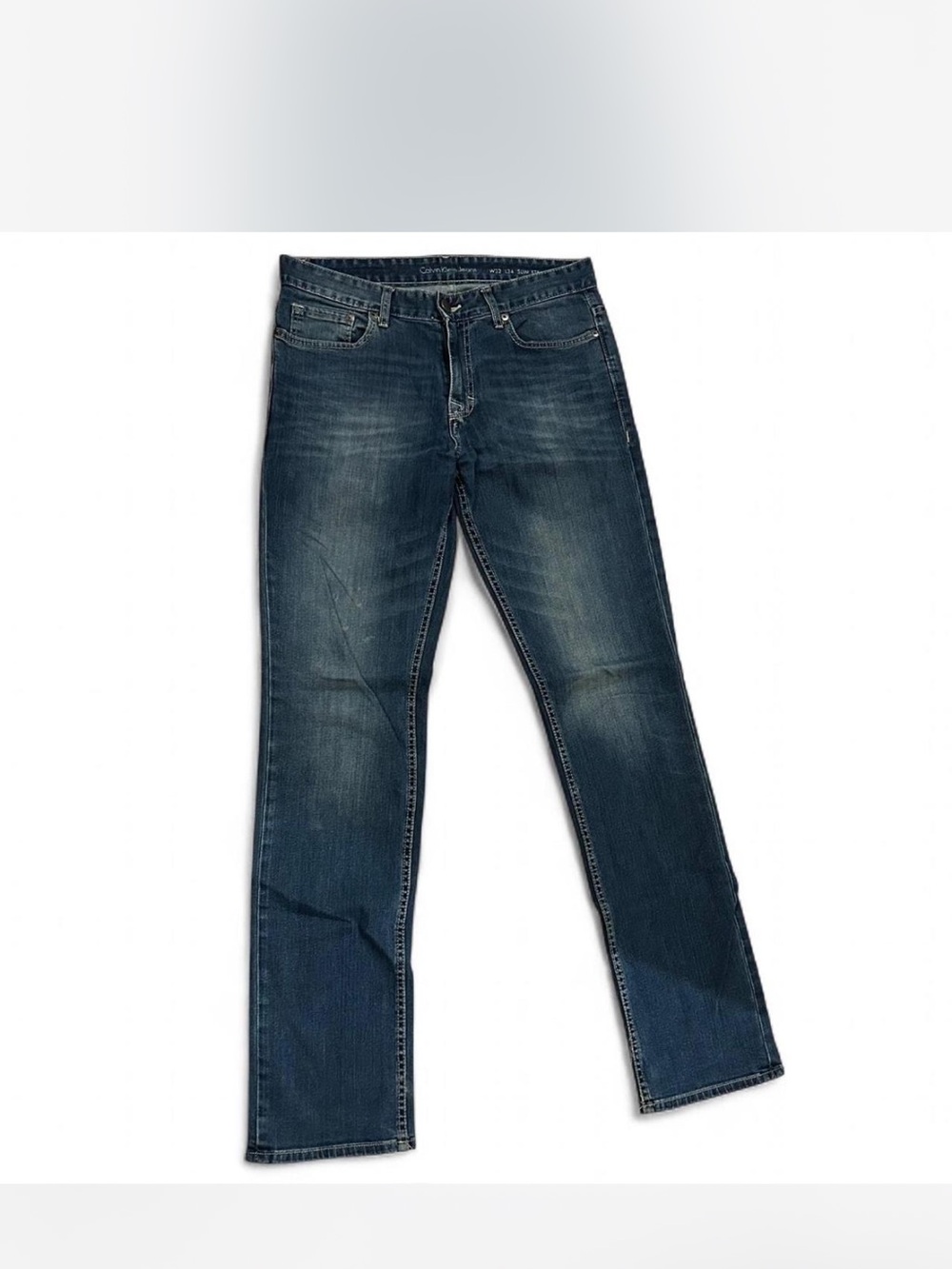 Calvin Klein Jeans Straight-Leg Indigo Wash Jeans